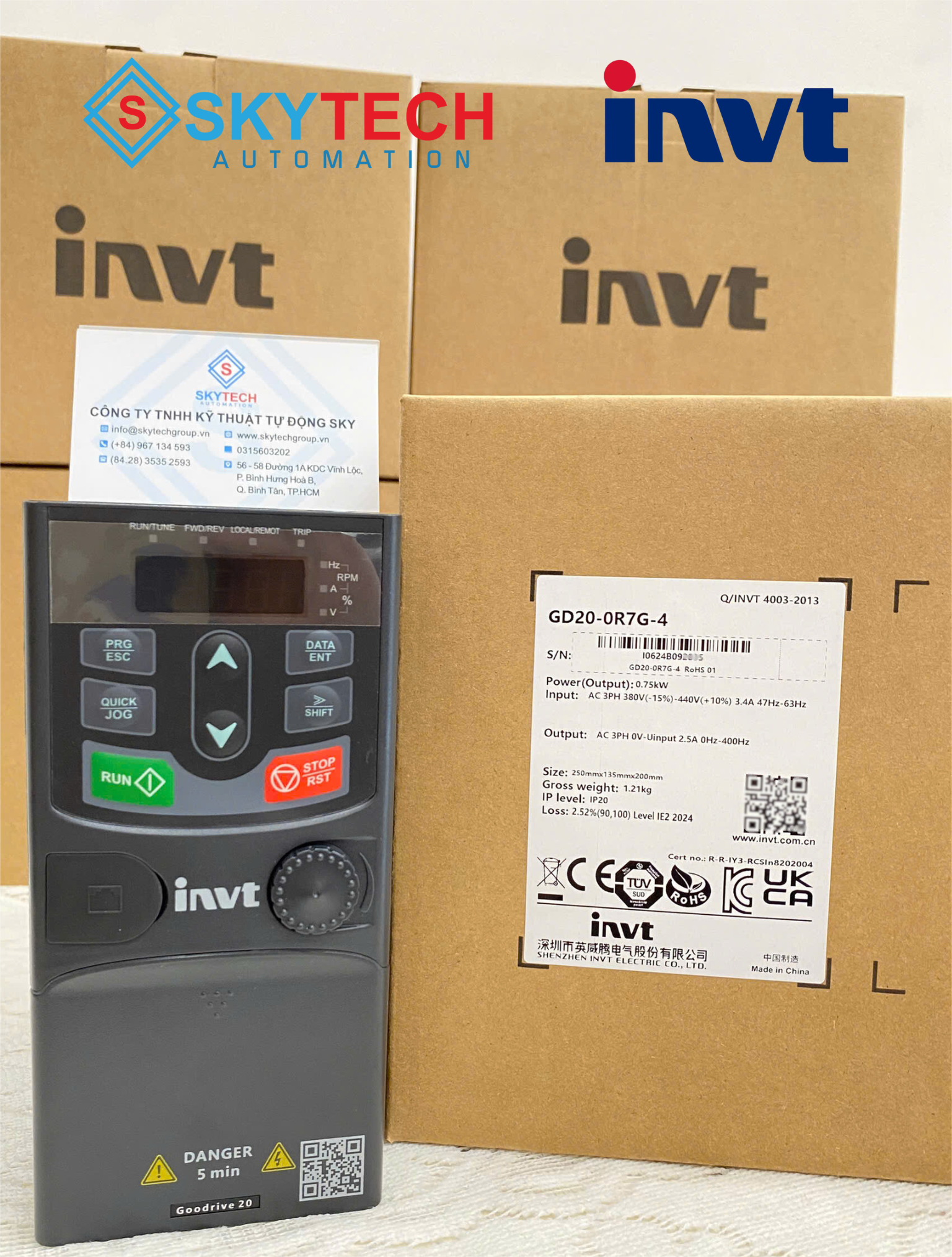 GD20-0R7G-4-1 Biến tần INVT GD20-0R7G-4