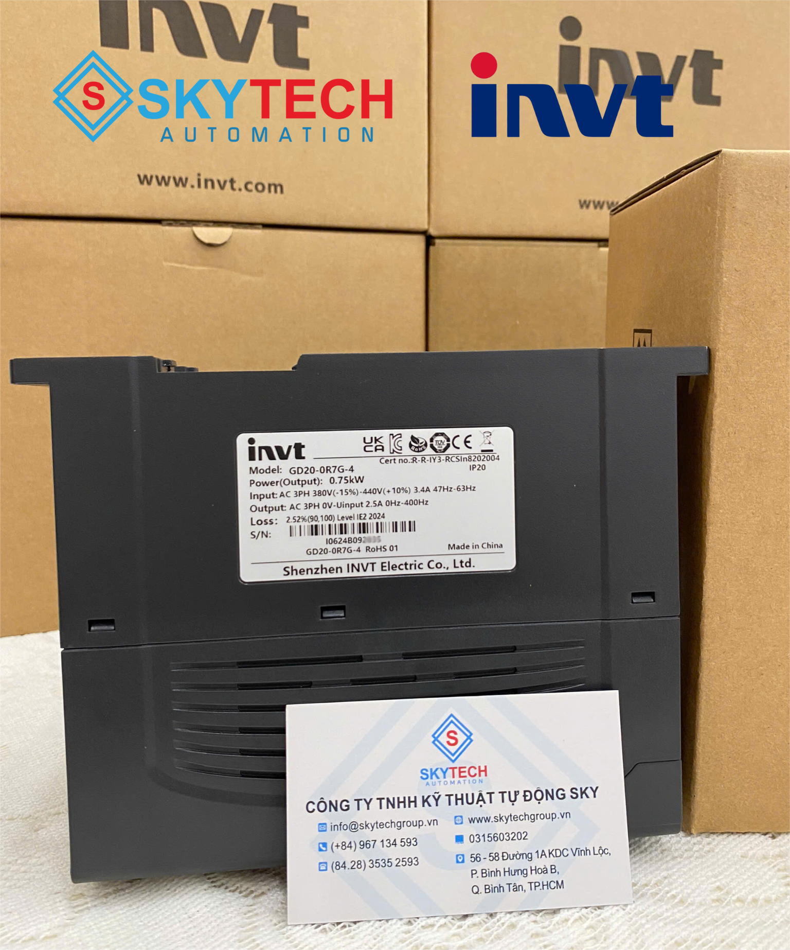 GD20-0R7G-4-2 Biến tần INVT GD20-0R7G-4