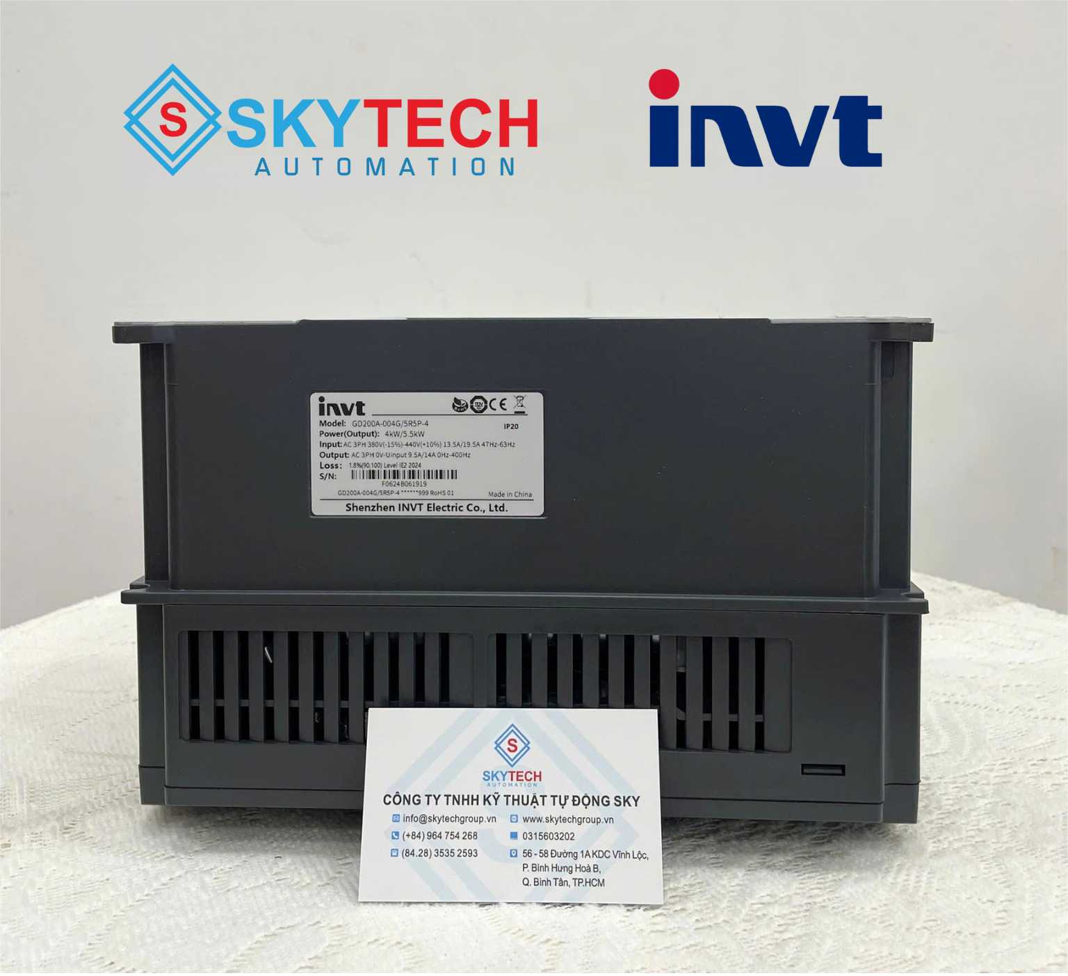 GD200A-004G-5R5P-4-1 Biến tần INVT GD200A-004G/5R5P-4