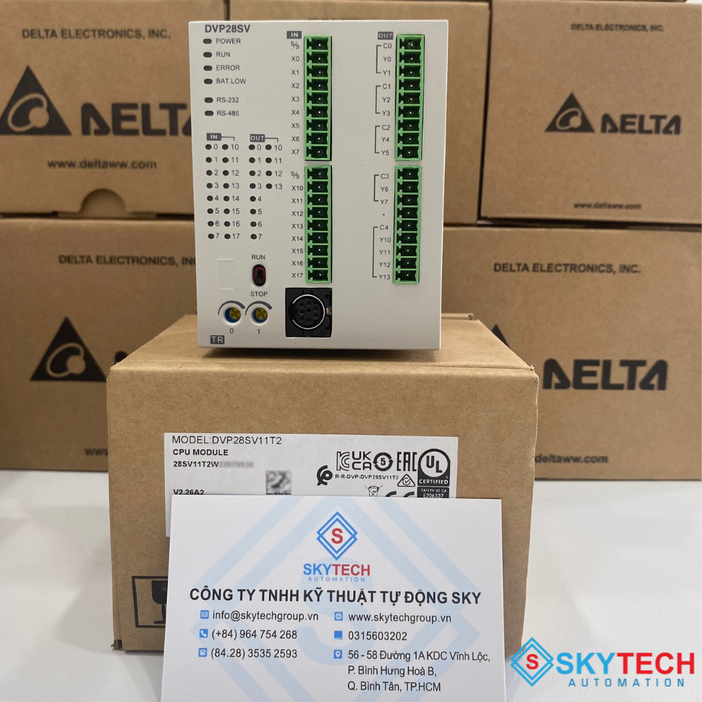 Delta DVP28SV11T2 - Bộ Lập Trình PLC 5 PLC Delta DVP28SV11T2