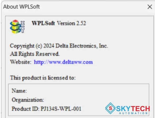 Phần mềm Delta WPLSoft (2.52)