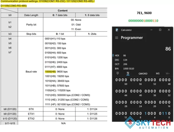 Lập trình truyền thông PLC Delta điều khiển biến tần Delta qua Modbus RS485 10 Cấu hình truyền thông
