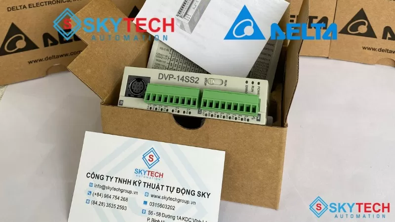 Lập trình truyền thông PLC Delta điều khiển biến tần Delta qua Modbus RS485 3 PLC Delta DVP14SS2211R