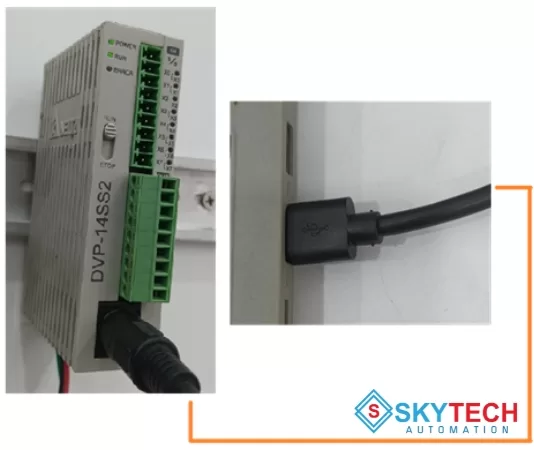Lập trình truyền thông PLC Delta điều khiển biến tần Delta qua Modbus RS485 6 Kết nối PLC và PC