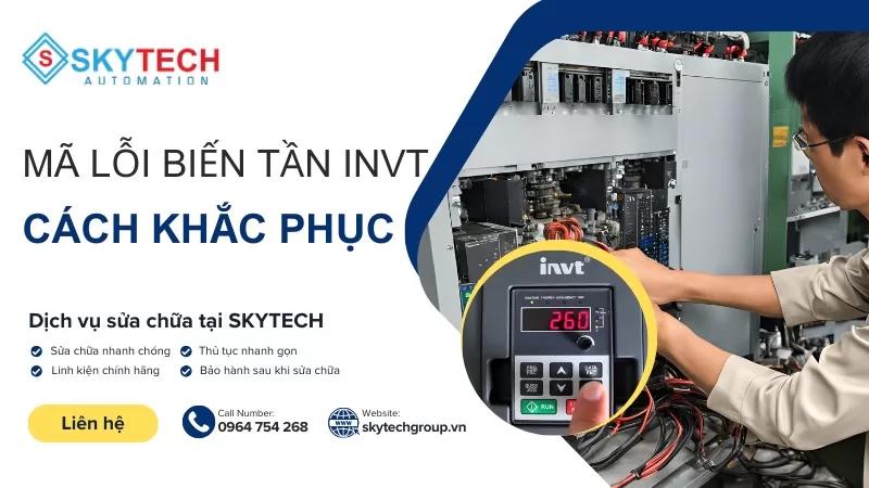 Các mã lỗi biến tần INVT phổ biến và cách khắc phục chi tiết