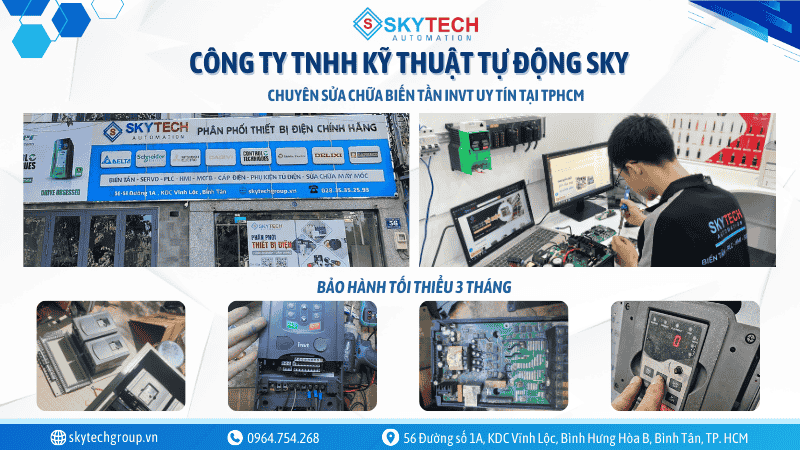 Sửa chữa biến tần INVT chuyên nghiệp giá rẻ nhất TPHCM