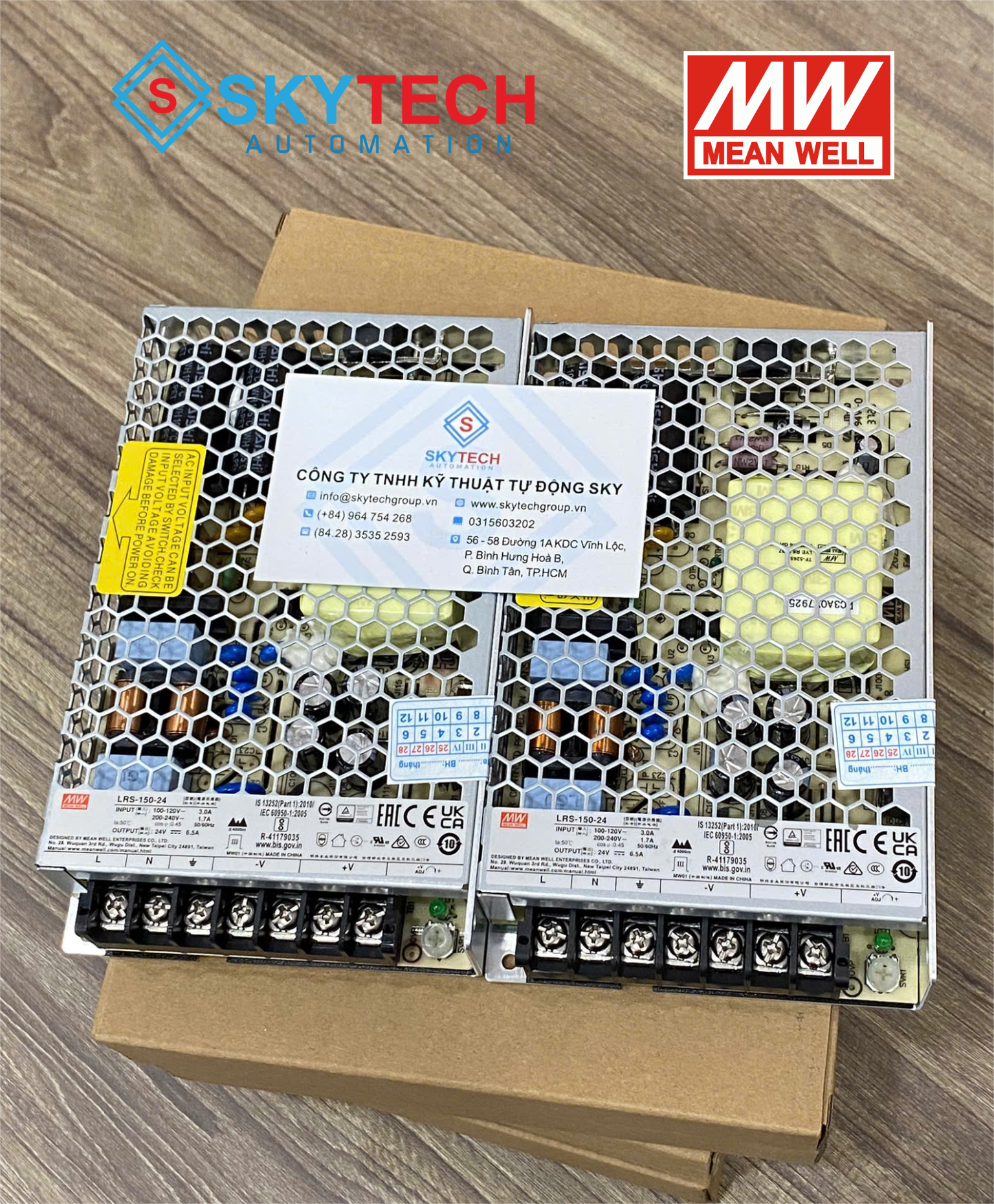 LRS-150-24-1 Bộ nguồn tổ ong Meanwell LRS-150-24