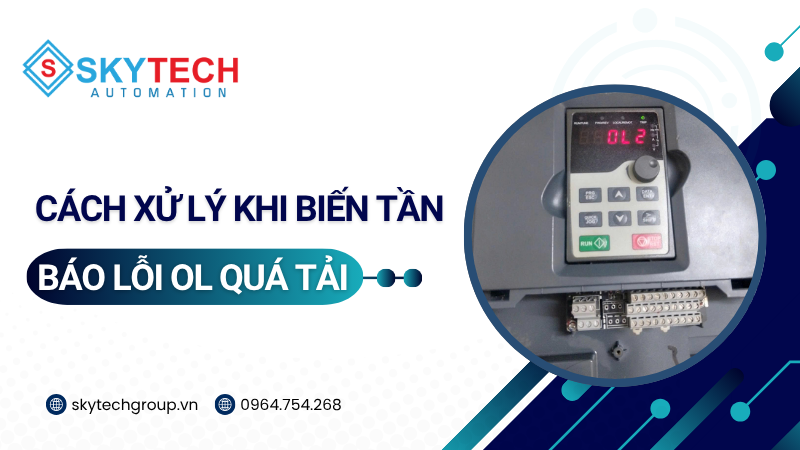 Hướng dẫn cách xử lý khi biến tần báo lỗi OL quá tải 1 Hướng dẫn cách xử lý khi biến tần báo lỗi OL