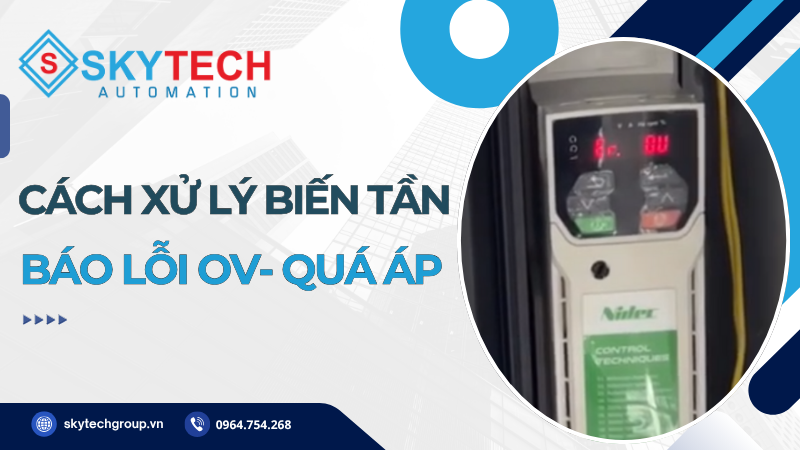 Hướng dẫn cách xử lý biến tần báo lỗi OV quá áp