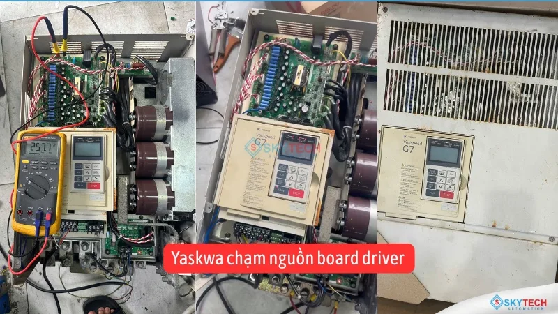 Dịch Vụ Sửa Chữa Biến Tần Uy Tín Tại TPHCM - SKYTECH GROUP 36 Sửa chữa biến tần Yaskwa chạm nguồn board driver