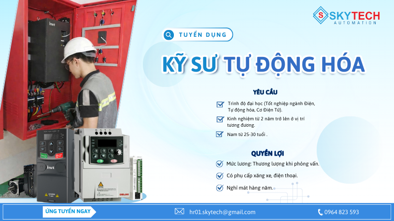 Tuyển dụng kỹ sư tự động hóa