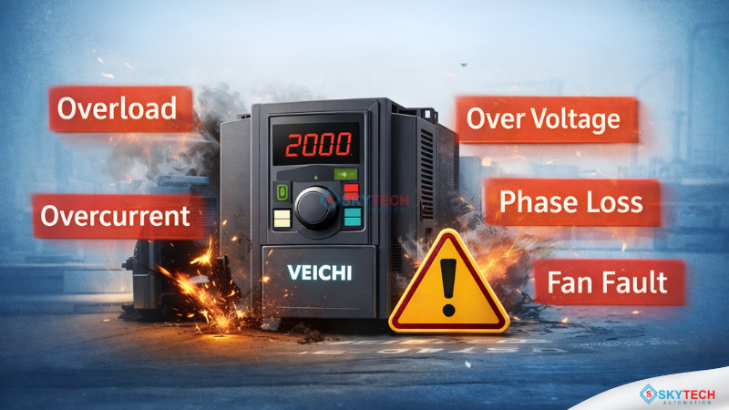 Những lỗi thường gặp khi sử dụng Biến Tần Veichi
