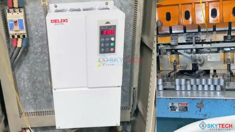 Lắp đặt biến tần Delixi cho máy dập tốc độ cao