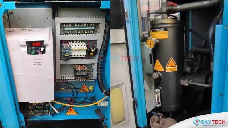 Lắp đặt biến tần Delixi cho máy nén khí